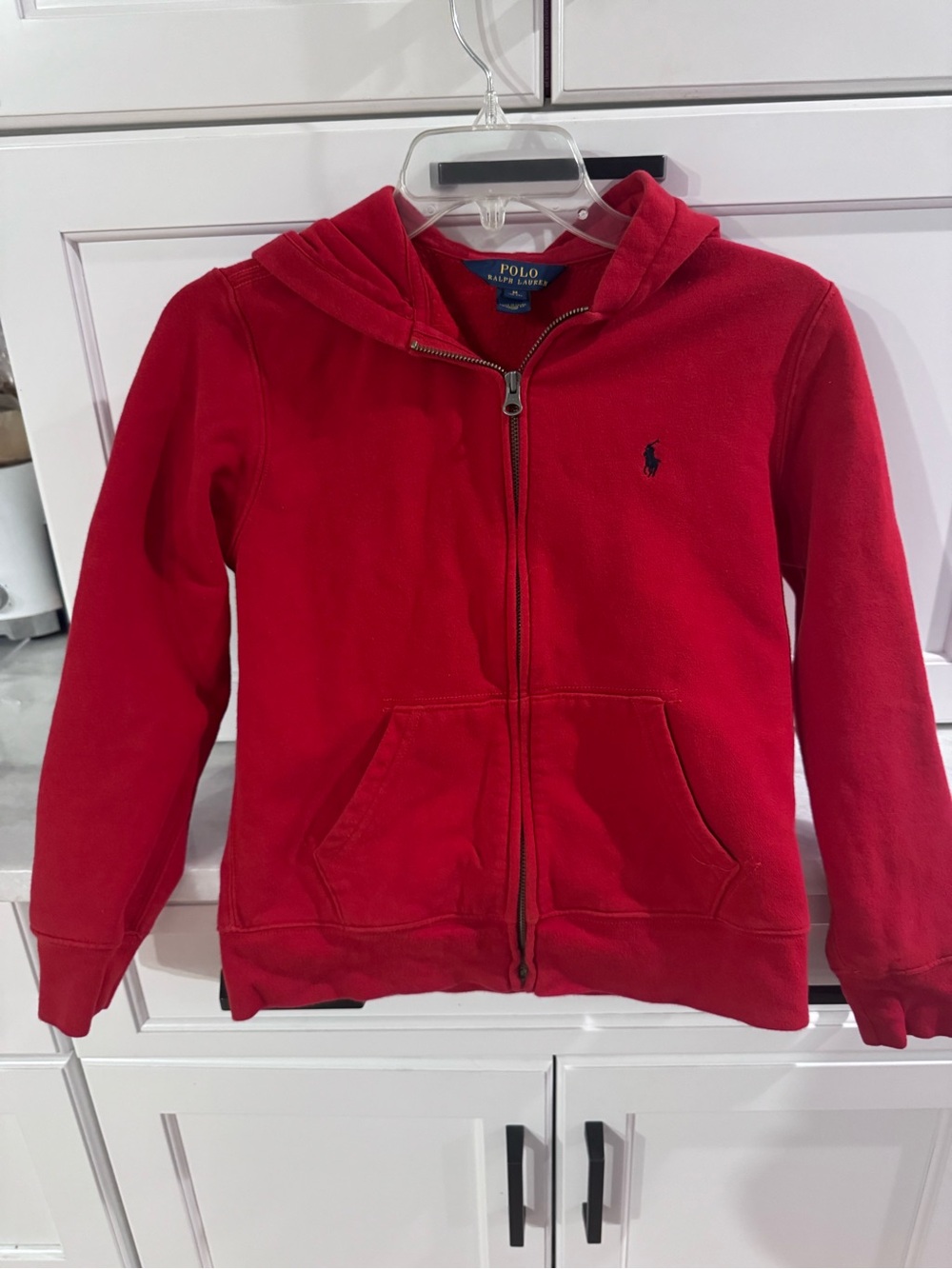 Polo by Ralph Lauren Red Full-Zip Hoodie for Kids